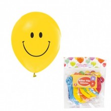 TPR7461 16lı Gülen Yüz Baskılı Balonlar/ BMB1110TPR7461