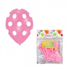 TPT7379 14lü Puantiye Baskılı Pembe Balon Çepeçevre 