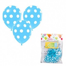 TPT7386 14lü Puantiye Baskılı Mavi Balon Çepeçevre /BMB1110TPT7386