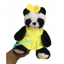 Oyuncak Peluş Panda Elbiseli 25 cm 