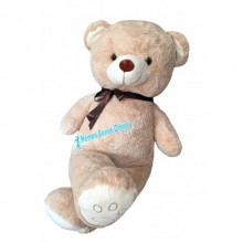 Oyuncak AYI Peluş Papyonlu Uzun Ayı Beyaz Pembe Kahve renk 150 Cm Sevimli Kaliteli