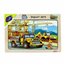 Ahşap Eğitici Yapboz Puzzle İnşaat Seti