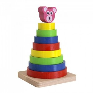 Silindir Kule 10 Parça Eğitici Oyuncak 