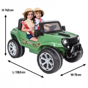 Panzer 4x4 Çift Kişilik Akülü Araba
