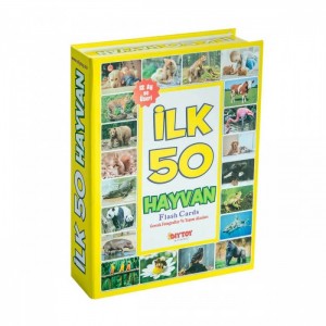 1352 Flash Cards İlk 50 Hayvan Eğitici Kartlar Yaşam Alanlarında İlk 50 Hayvan