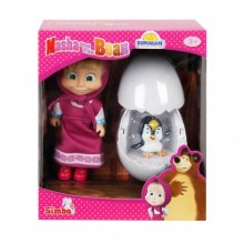 Masha Maşa ile Penguen 12cm Aksesuarlı Set 0128