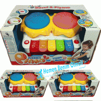 Oyuncak Müzikli Işıklı Sesli Davul Piano Enstrüman