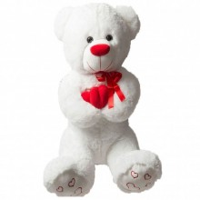 Peluş Oyuncak Ayı Kalp Tutan Sevimli Oyuncak Ayıcık 100 Cm