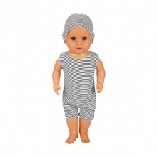 Boubou Şapkalı Türkçe Konuşan Bebeğim 60 cm Komple Et Bebek 