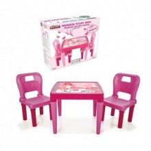 03414 Hobby 2 Sandalyeli Oyun Ve Aktivite Masası Pembe Bahçe/ Dış Mekan Oyuncakları