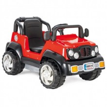Pilsan Unisex Çocuk Thunder Pedallı Jeep-Kırmızı
