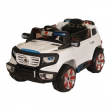 85419 Akülü Safari Aracı Radyolu Safari Jeep Beyaz 