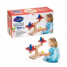 Play Wood Ahşap Oyuncak Terazi  Tartı Market Oyuncak