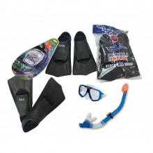 İntex Siyah Deniz Havuz Şnorkel Palet  Maske Set 