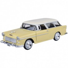  1:24 1955 Chevy Bel Air Nomad Klasik Model Araba