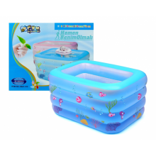 Şişme Çocuk Havuz 4 Boğumlu Dikdörtgen Derin Havuz 120x100x70 cm