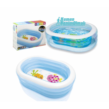 İntex Şefaf Oval Çocuk Havuzu 163X107x46Cm