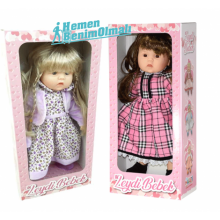 Oyuncak Leydi Bebek Şık Elbiseli Benim İlk Bebeğim Uyku Arkadaşı 40 cm 