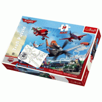 Trefl 30 Parça Maxi Çocuk Puzzle Planes Boyamalı