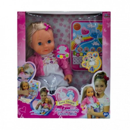 İngizlice Konuşan 4 Fonksiyonlu Tabletli Oyun Arkadaşım Mila Bebek