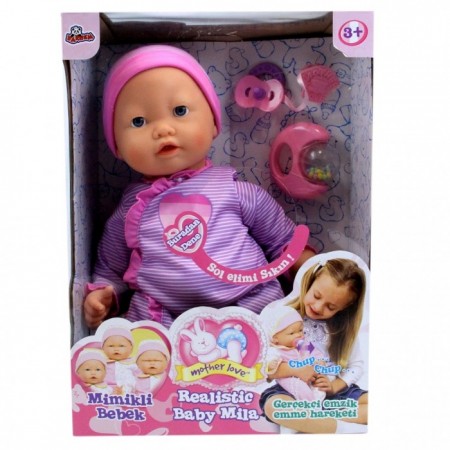 Gerçek Yüz Mimikli Fonksiyonlu Oyun Arkadaşım Mila Bebek 