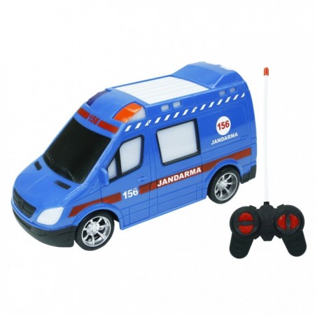 Uzaktan Kumandalı Full Fonksiyon Işıklı Sprinter Jandarma Arabası