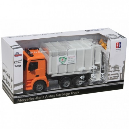 1:20 Uzaktan Kumandalı Şarjlı Ful Fonksiyon Mercedes Benz Antos Çöp Kamyonu