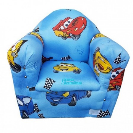 Cars Figürlü Ahşap Çocuk Koltuğu