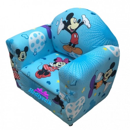 Mickey Mouse Figürlü Ahşap Çocuk Koltuğu