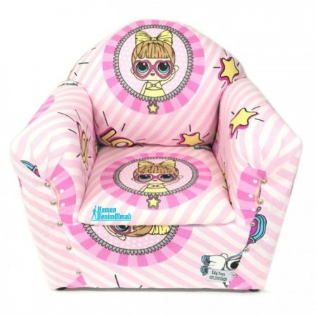 LOL Bebek Figürlü Ahşap Çocuk Koltuğu