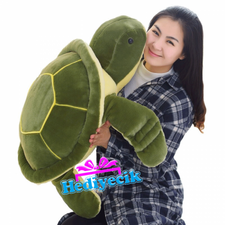 Peluş Caretta Uyku Arkadaşım Yumuşak Sevimli Kaplumbağ 55 Cm
