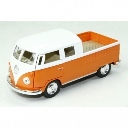 1:34 Volkswagen Double Pıckup Minübüs 1963 Metal Çek Bırak Araba