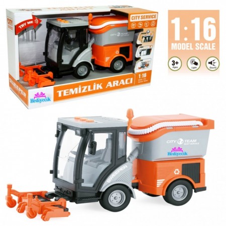 Oyuncak 1:16 Sesli ve Işıklı Temizlik Aracı