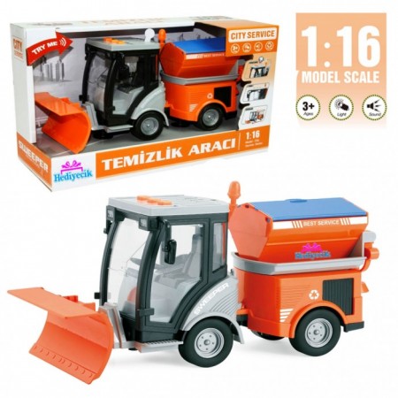 Oyuncak 1:16 Sesli ve Işıklı Kar Temizleme Aracı