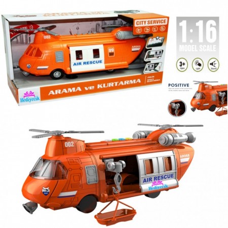 Oyuncak 1:16 Sesli Ve Işıklı Hava Arama Kurtarma Helikopteri