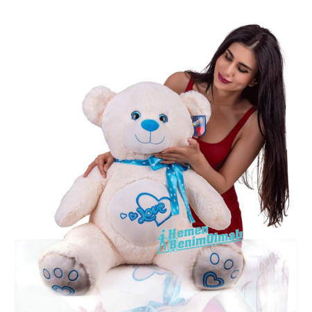 Oyuncak Peluş Love Göbekli Oturan Peluş Ayı 70 Cm 