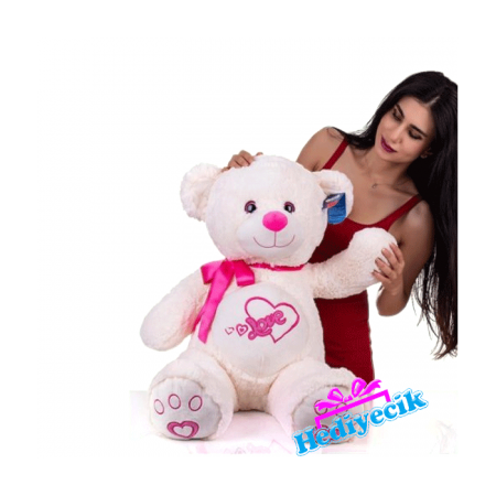 Oyuncak Peluş Love Göbekli Oturan Peluş Ayı 70 Cm 
