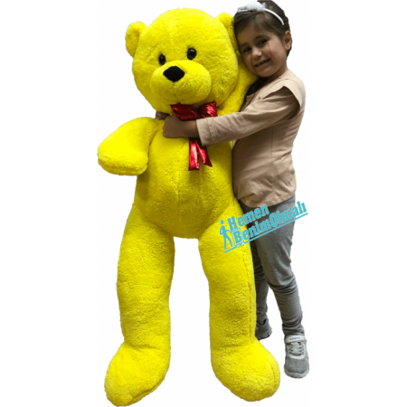 Oyuncak Peluş Ayı 125 cm Papyonlu Uyku Arkaşım Ayıcık