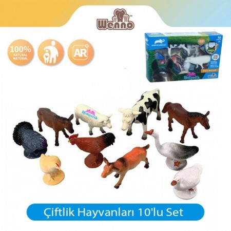 Animal Planet Çiftlik Hayvanları Figürleri 10'lu Set