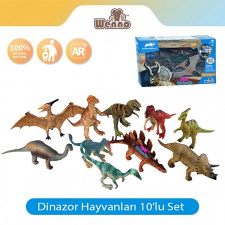 Animal Planet jurassic world Dinazor Figürleri 10'lu Set