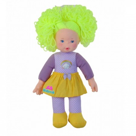 Lahana Bebek Renkli Saçlı Bebek 35 cm