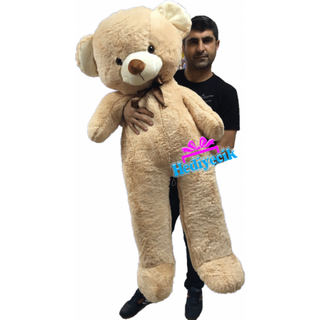 Peluş Oyuncak Ayı Papyonlu Uzun Ayı 150 Cm Sevimli Kaliteli