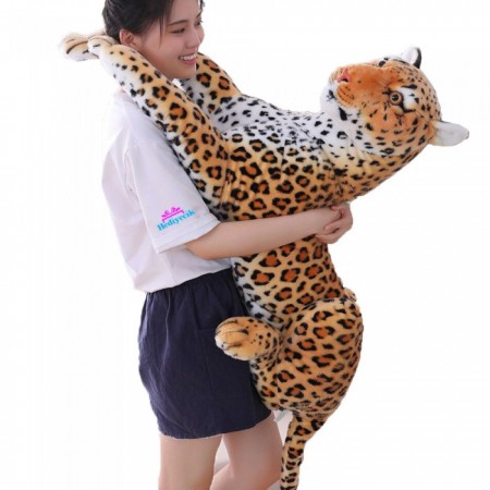Peluş Leopar Gerçek Görünümlü Peluş Leopar Pars 100 cm 