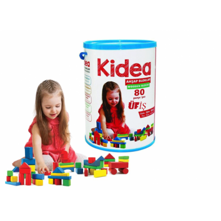 Chiva Ahşap Oyuncak Bloklar 80 Parça