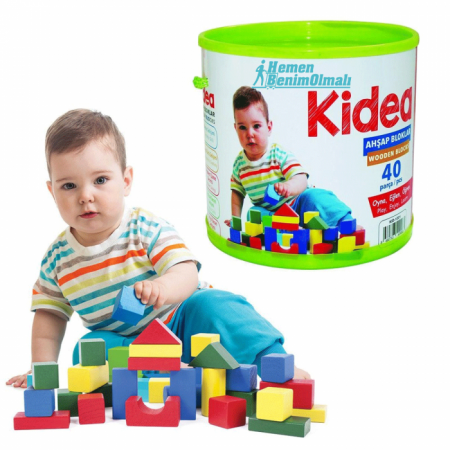  Chiva Oyuncak Ahşap Bloklar 40 Parça