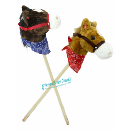 Peluş Sopalı At Sesli At Kişneme Sesli At