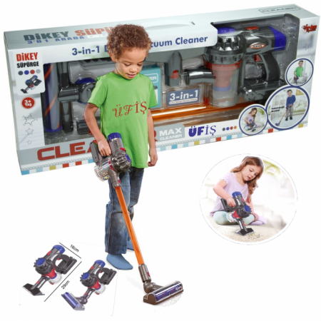 Oyuncak Ayaklı Süpürge Dikey Elektrik Süpürgesi 3 in 1