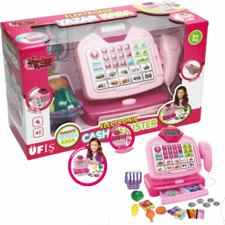 Oyuncak Ekranlı Market Kasası,Eğitici Eğlenceli Oyuncak Elektronik Yazar Kasa