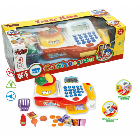 Cash Registe Oyuncak Hesap Makınalı Işıklı Müzikli Yazar Kasa