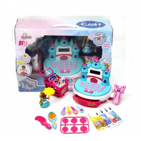 Karlar Ülkesi Sesli Işıklı  Süpermarket Kale Kasa Seti 